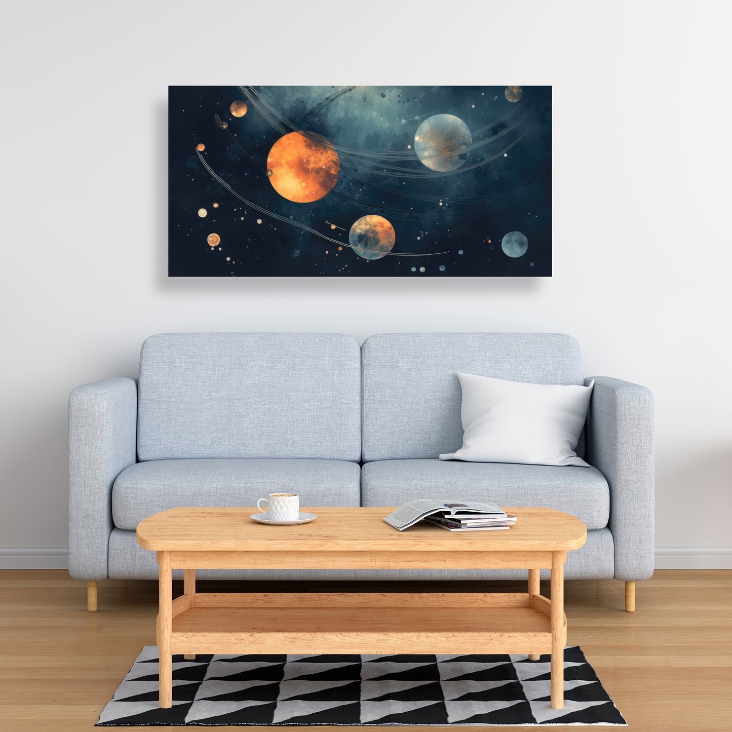 Deep Exploration Blue Canvas | Stunning Home Decor Art