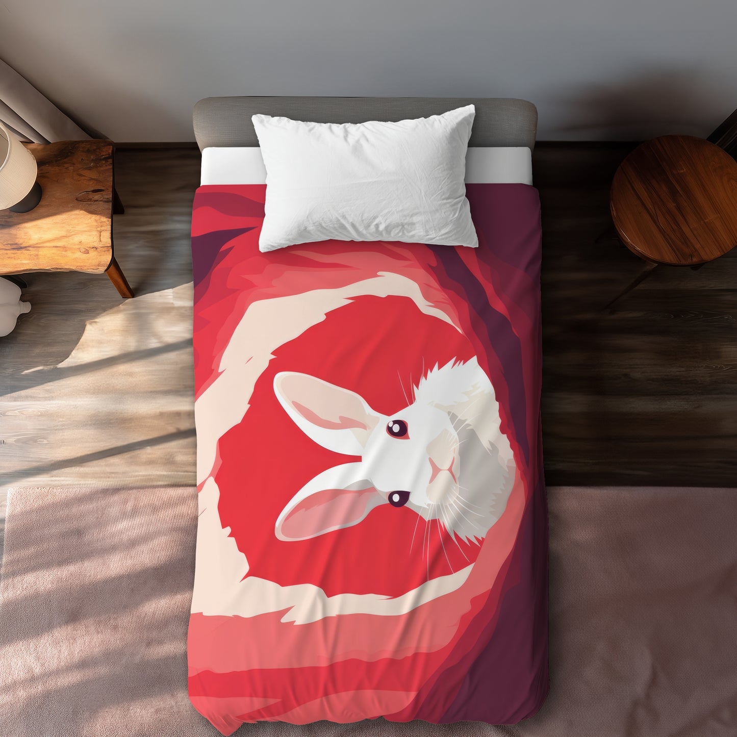 Looking Out White Duvet Cover | Elegant Home Decor Upgrade