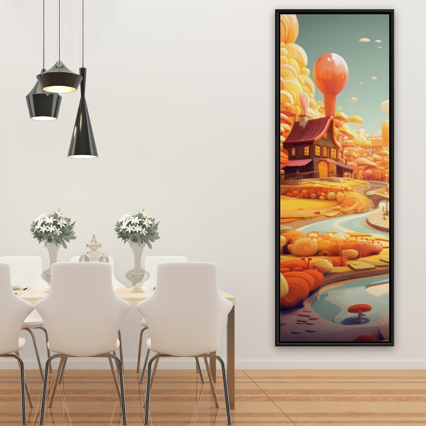 Honey land - 36"x36" Framed canvas