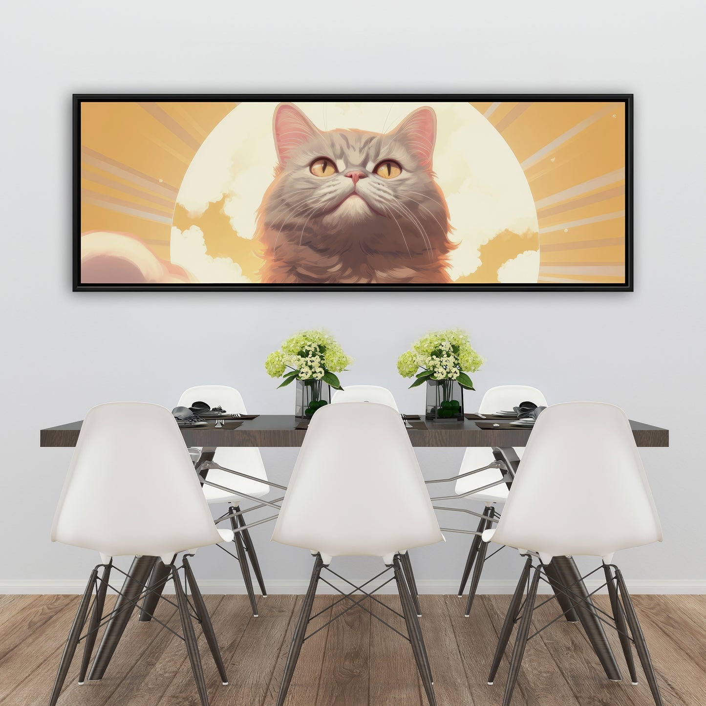 Intangible purr - 36"x36" Framed canvas