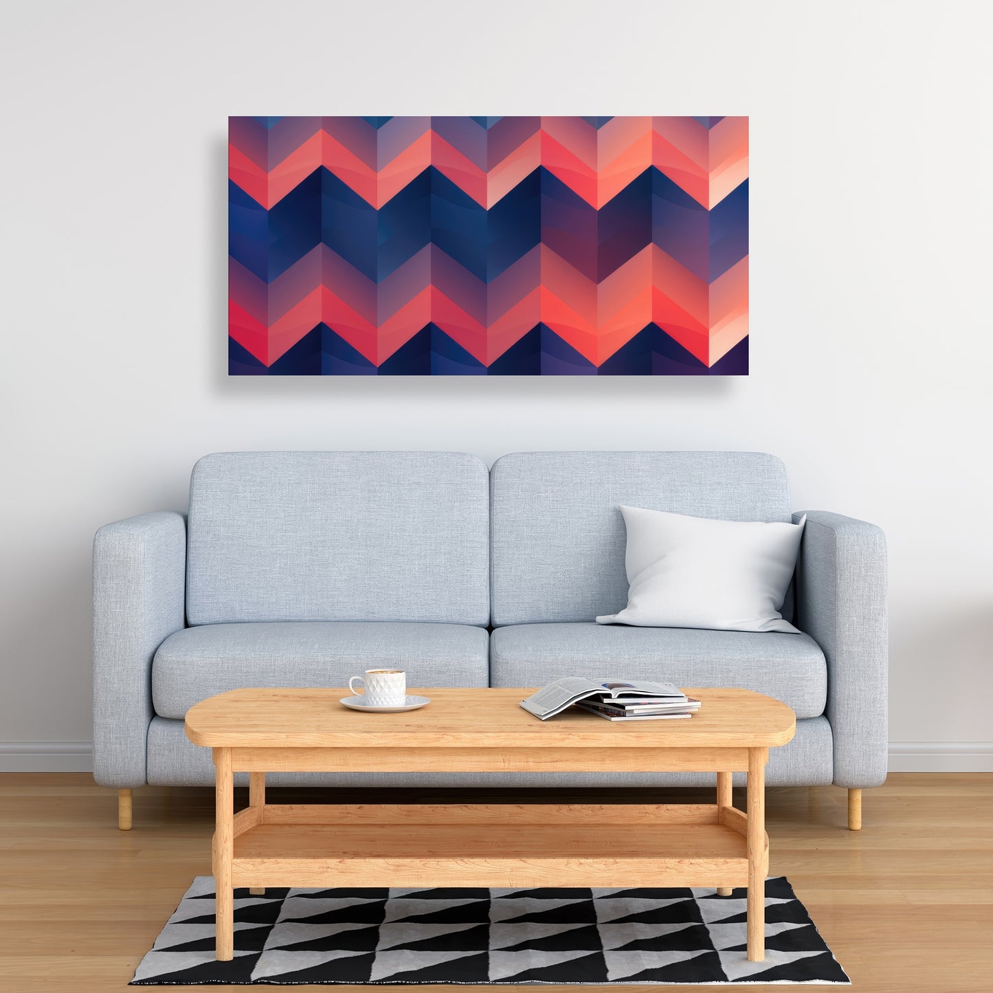 Heat Waves - Red Canvas Art for Home Decor | Vibrant Design