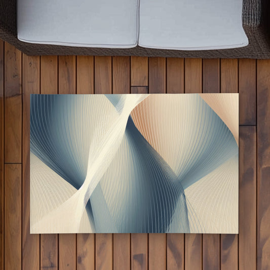 Heavenly threads White Outdoor Area Rug for Home Decor