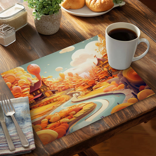 Honey land - 14"x18" Polyester Placemat