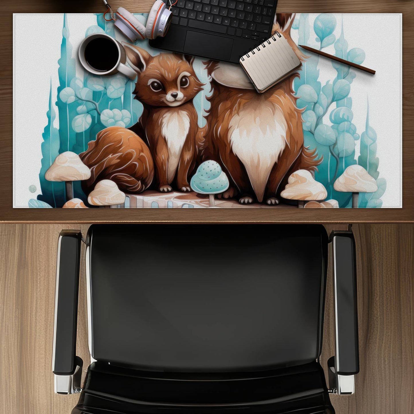 Two pals - Desk mat - Print on demand