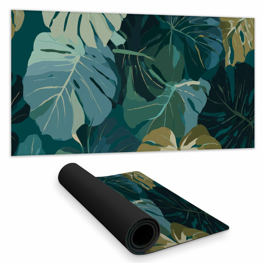 Tropical Leaf Veil Desk Mat - Stylish Home Decor Accessory