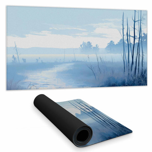 Cold Swamp Desk Mat - Stylish Home Decor, Durable Surface