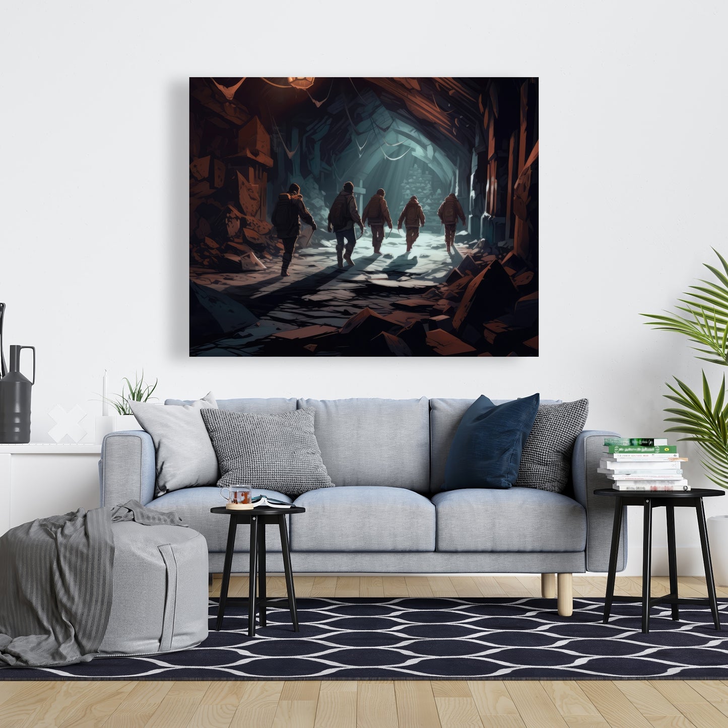 The catacombs - 32"x32" Canvas