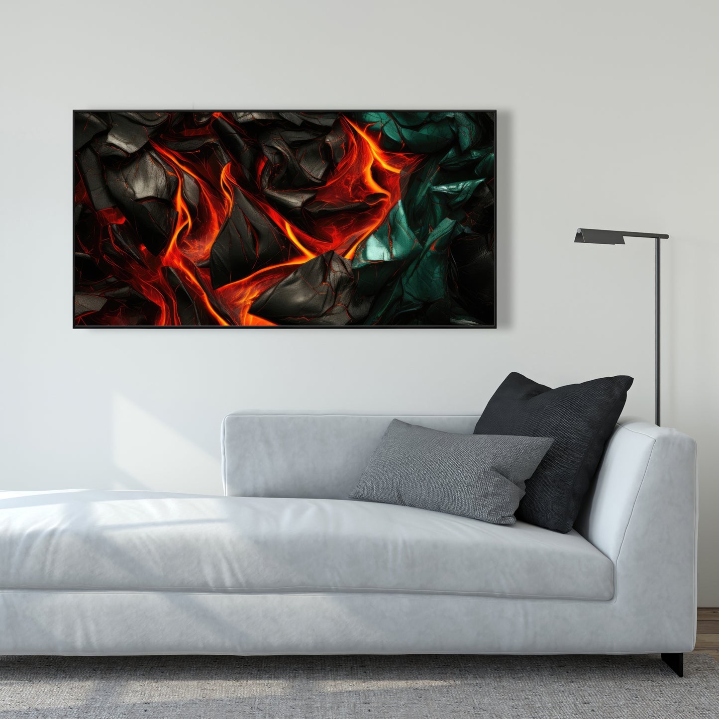 Imminent rupture - 36"x36" Framed canvas