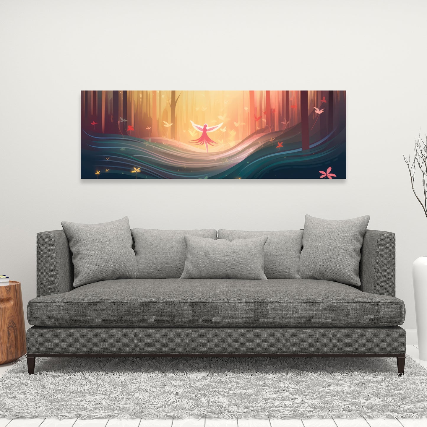 Enchanted Yellow Canvas | Vibrant Home Decor Artwork