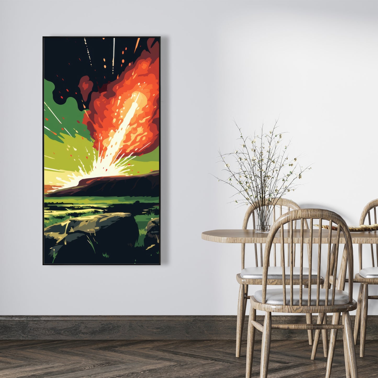 The crash - 36"x36" Framed canvas