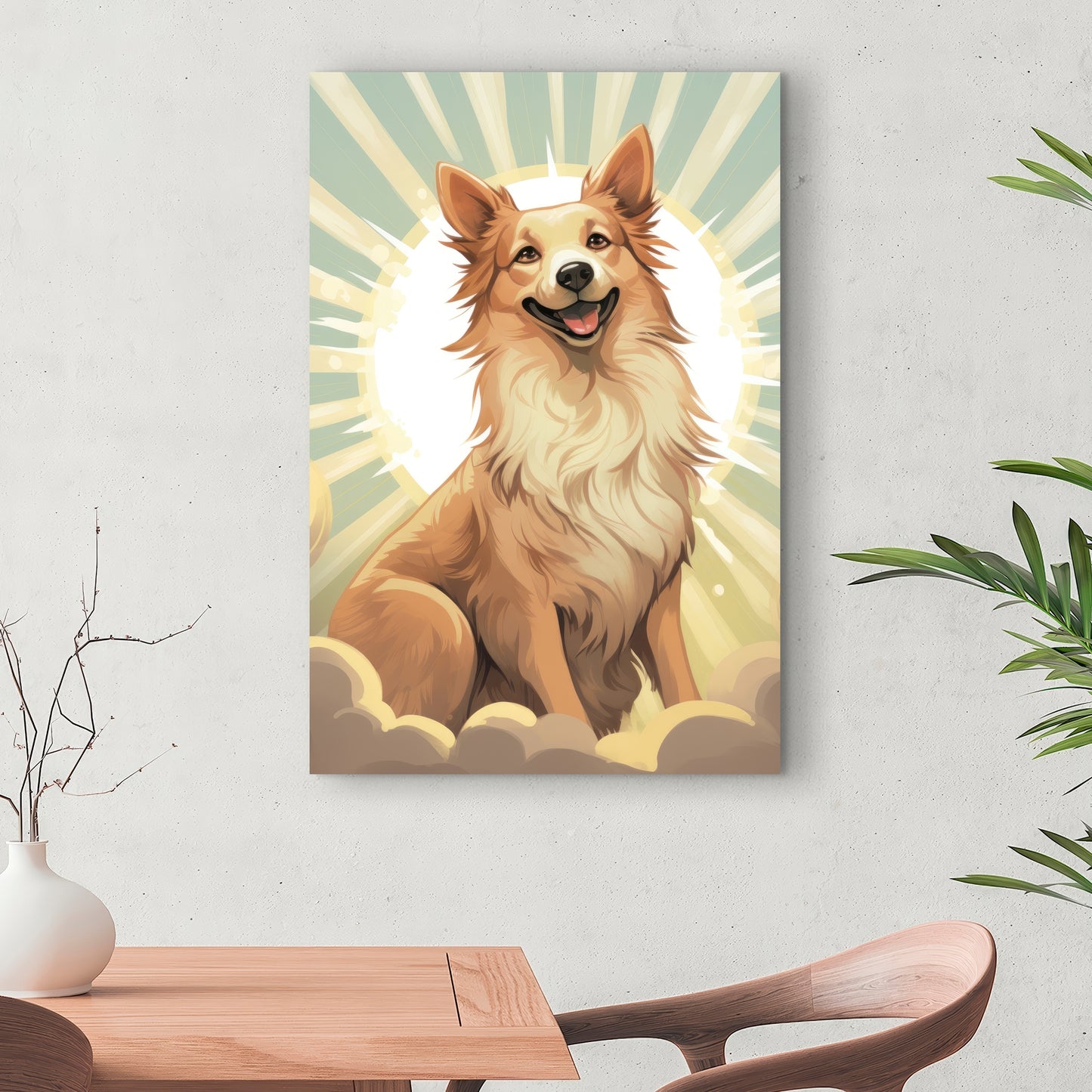 Who's a good boy - 32"x32" Canvas