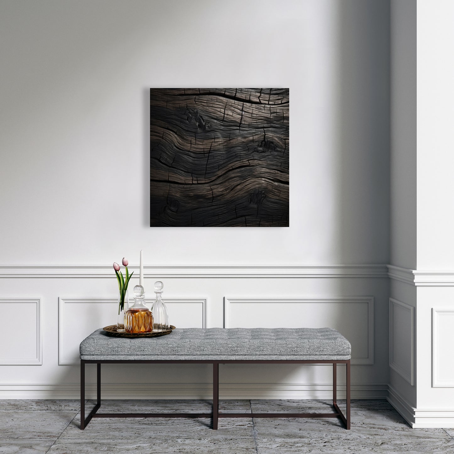 Dark wood - 32"x32" Canvas