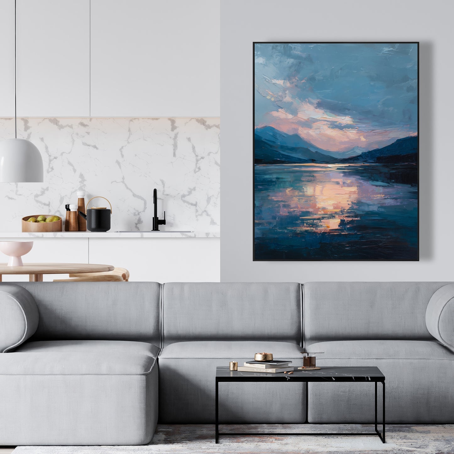 Reflect - 24"x24" Framed canvas