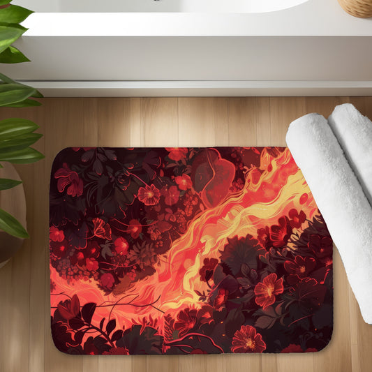 Seering flowerbed - 17"x24" Bath mat