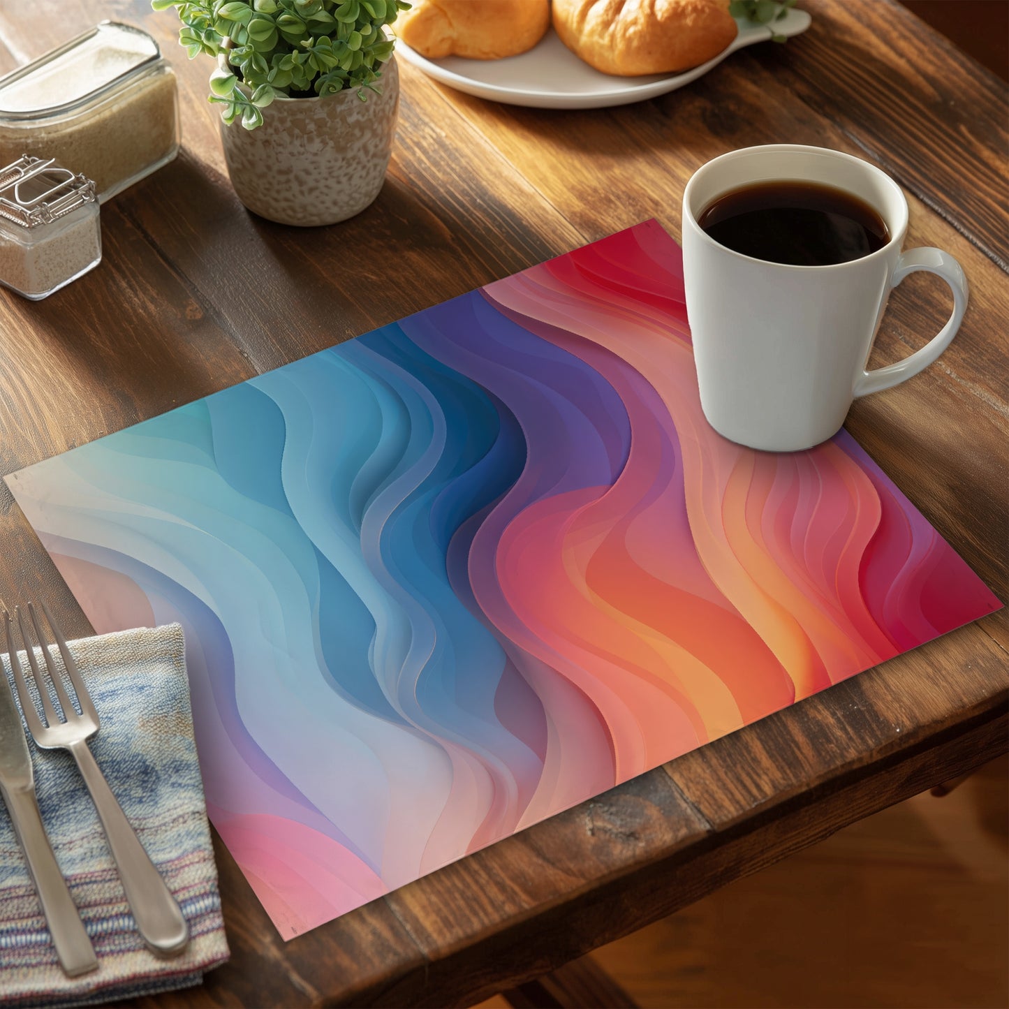 Sweet dreams Red Polyester Placemat | Home Decor Accent