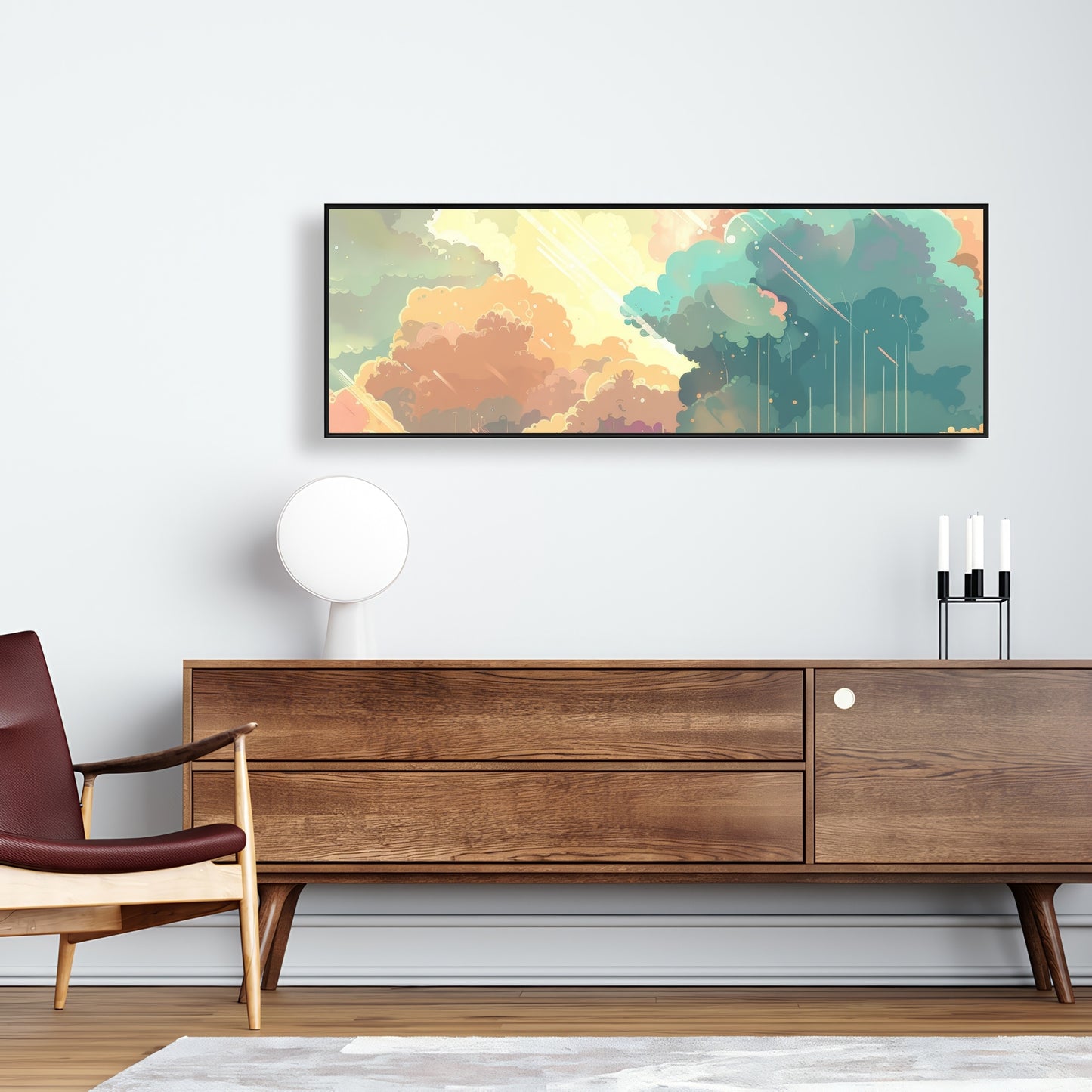 Crystal winds - 36"x36" Framed canvas