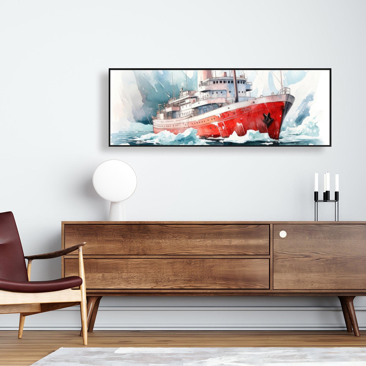 Icebreaker - 36"x36" Framed canvas