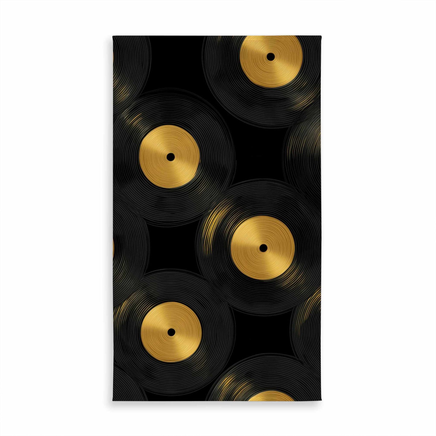 Golden Groove Circles Tablecloth | Indoor Outdoor Decor