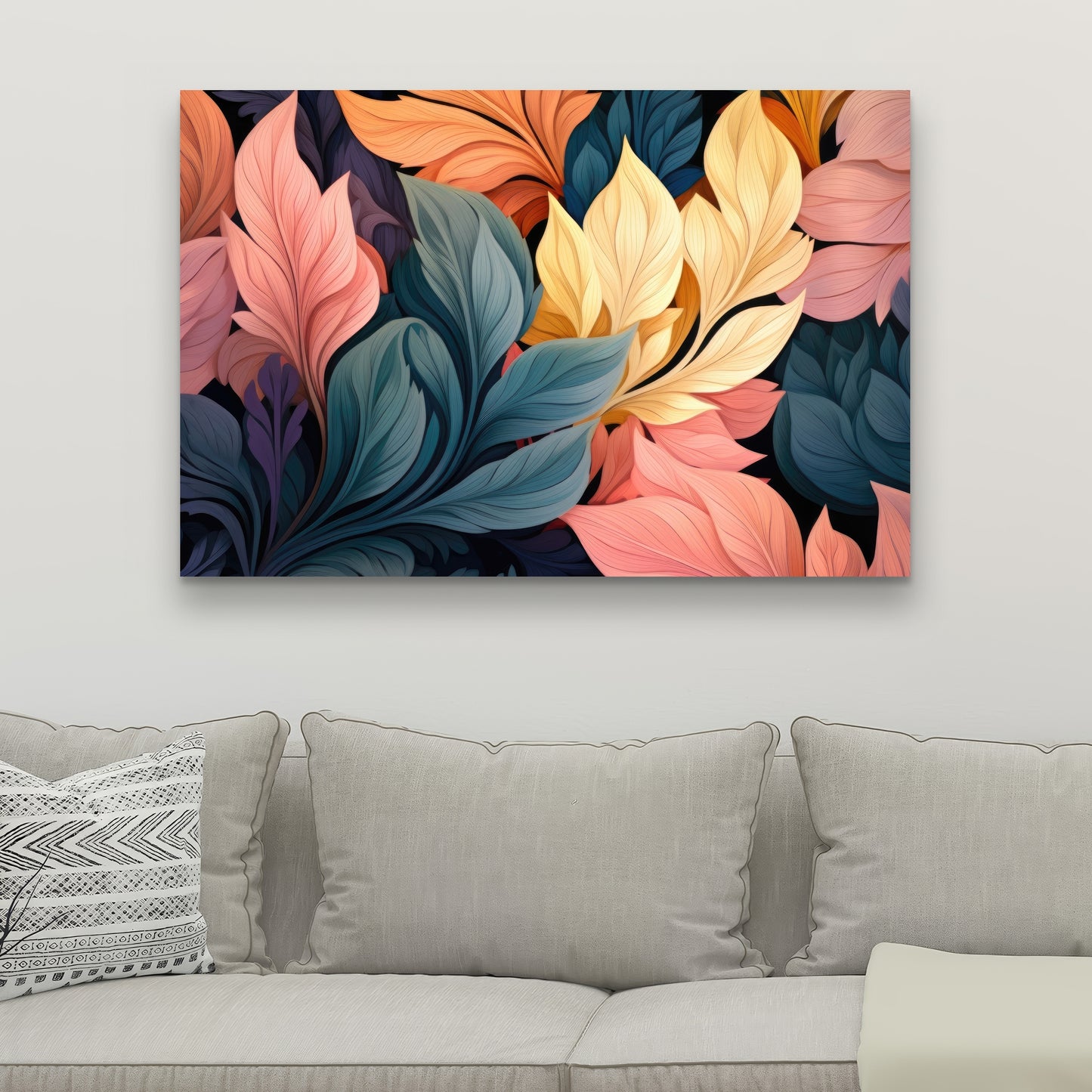 Pastel Bloom - Yellow Canvas Art for Home Decor | Brighten Up