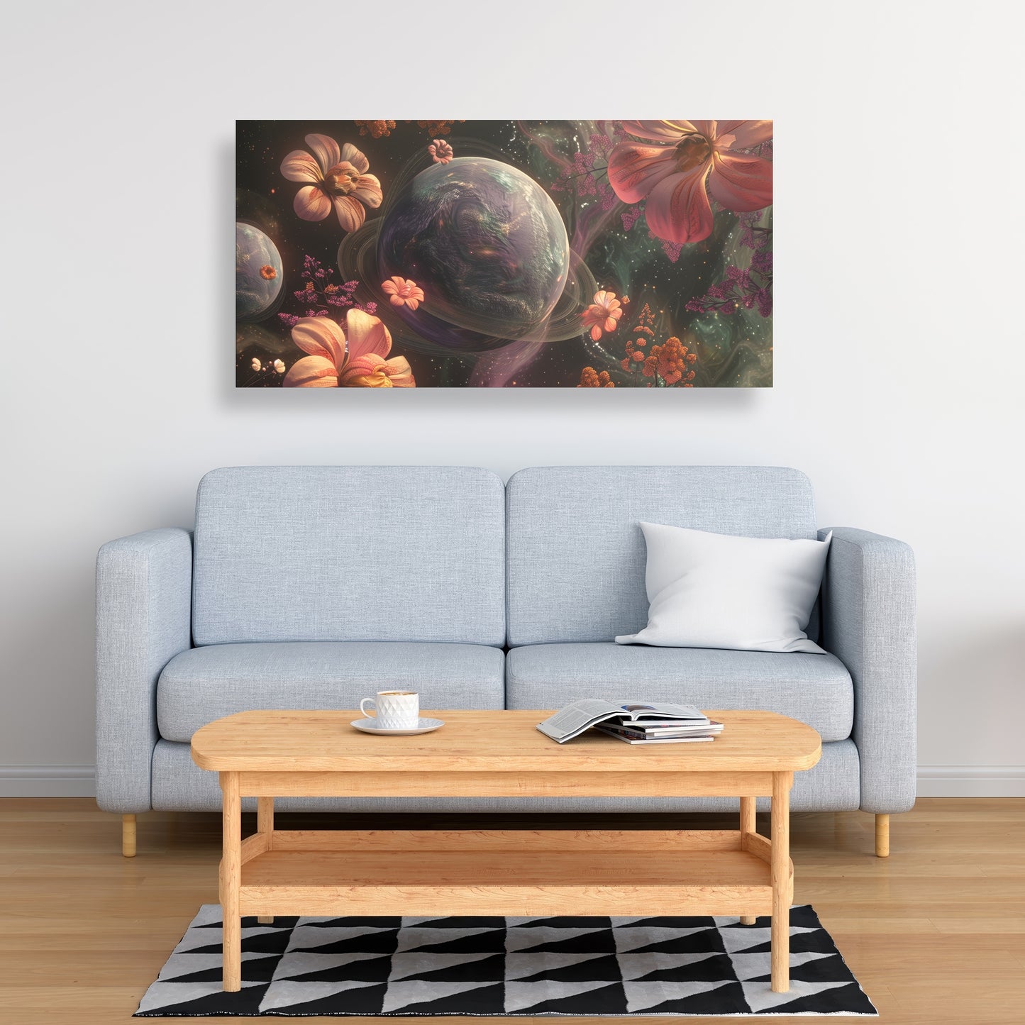 Flower space - 32"x32" Canvas