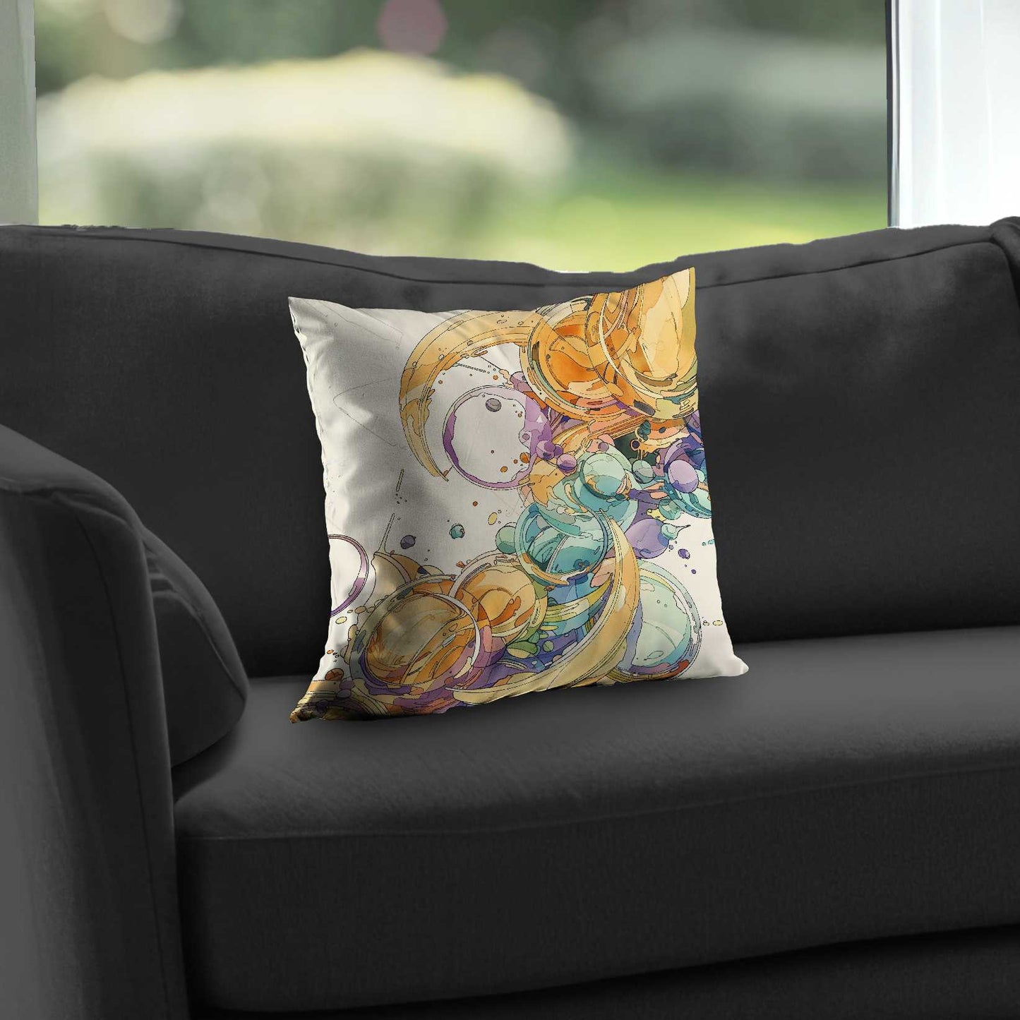 Plan Poly Twill Throw Pillow - Stylish Home Decor Accent