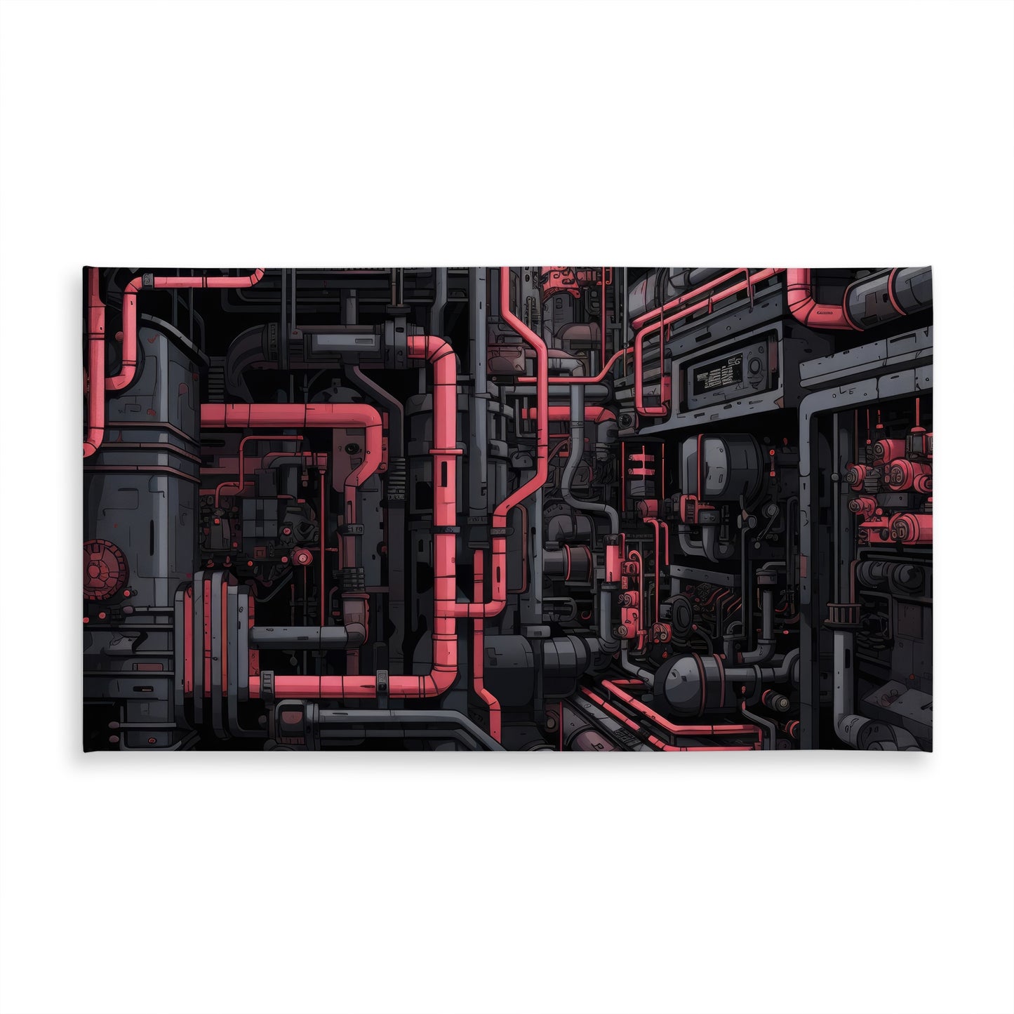 Tubular Nightmare - Black Indoor Outdoor Tablecloth | Home Decor