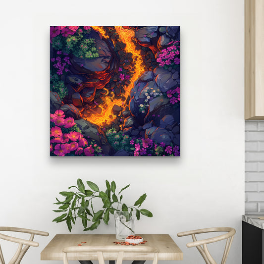 Hot river - 32"x32" Canvas