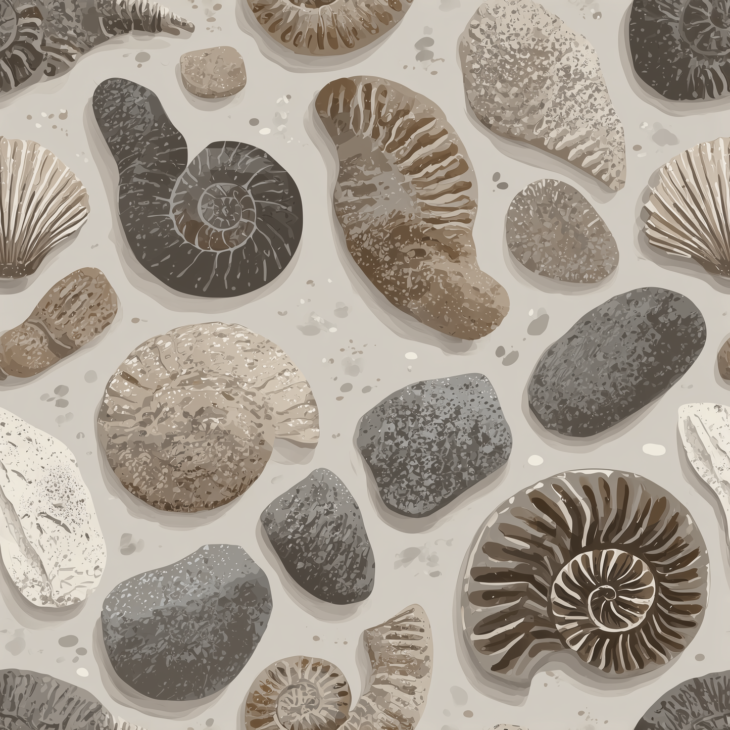 Rideau de douche intemporel Fossil Flow | Décoration intérieure élégante
