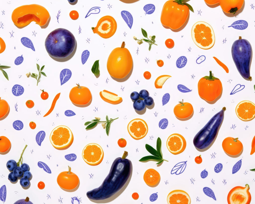 Orange and Purple Polyester Placemat | Home Decor Essentials