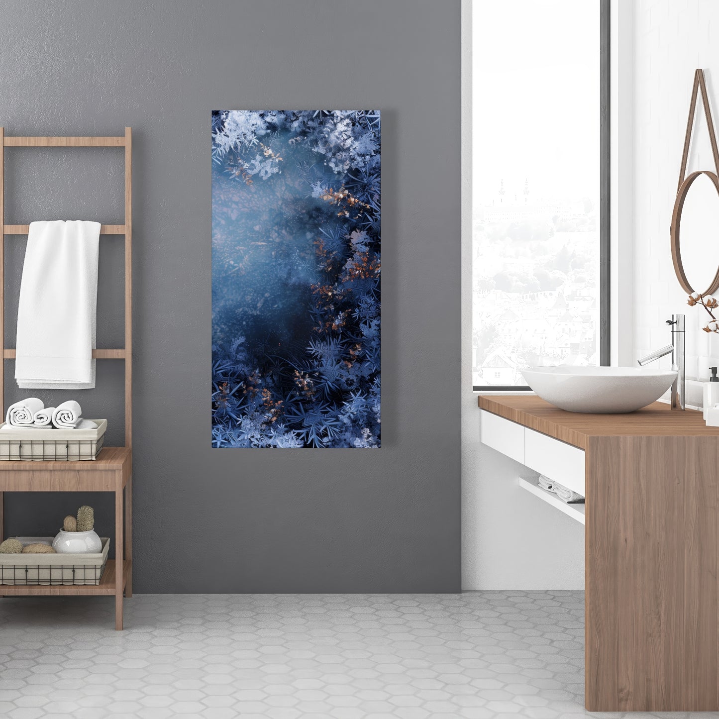 Frozen Black Canvas Wall Art for Home Decor - Stylish Design