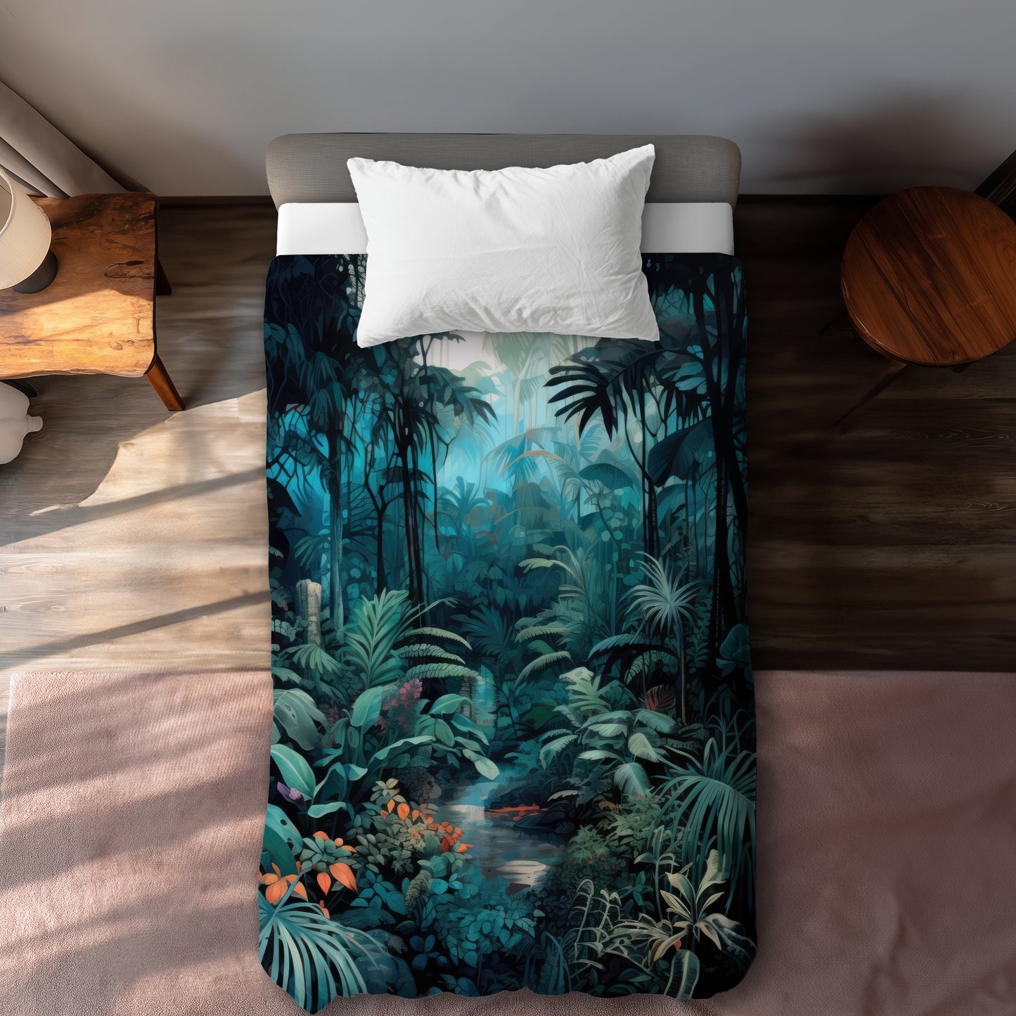 Deep in the jungle Orange Duvet Cover | Home Decor Essentials