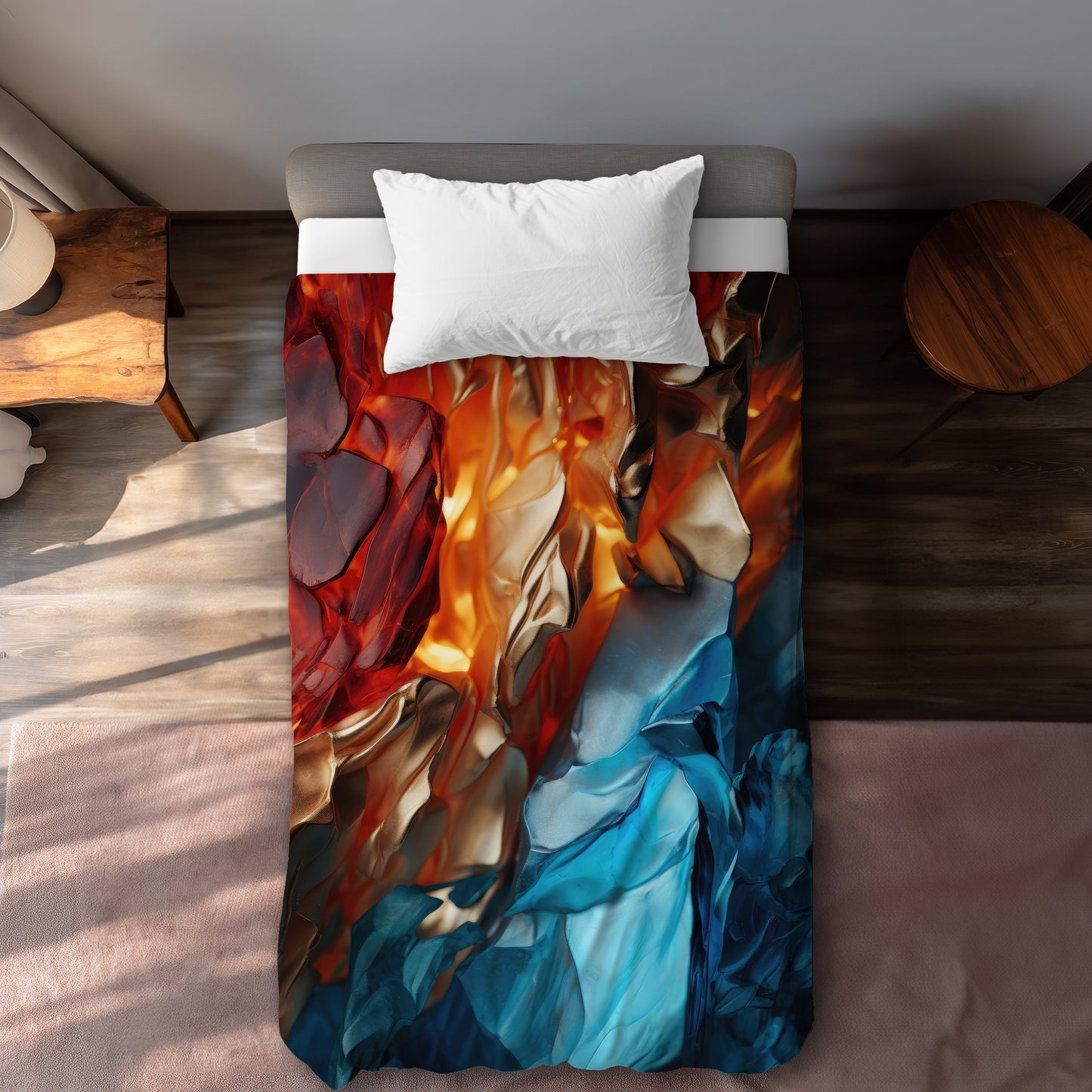 Mineral Contrast Yellow Duvet Cover | Stylish Home Decor