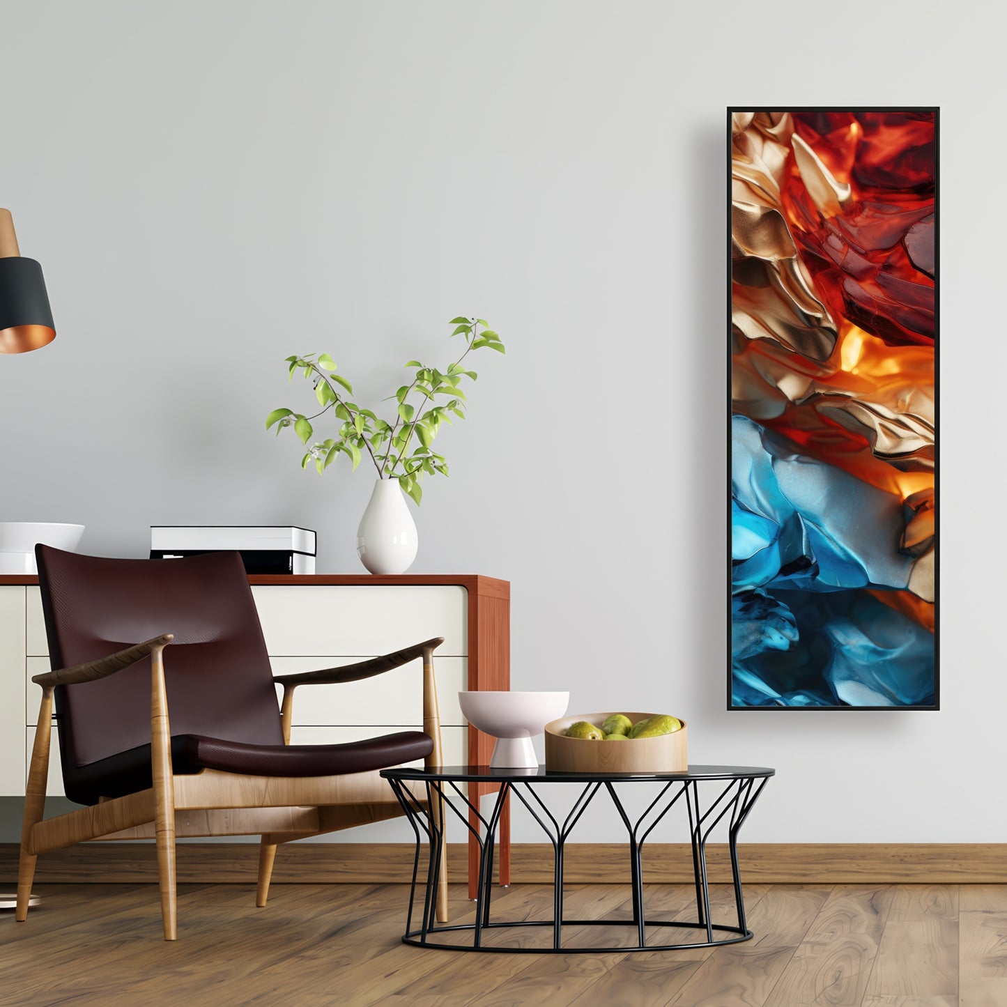 Mineral contrast - 36"x36" Framed canvas