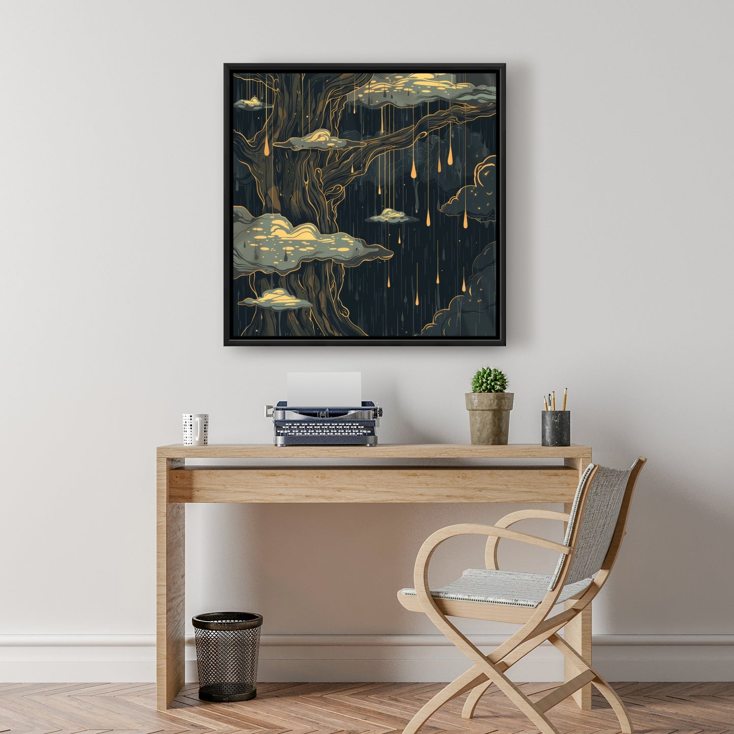Goopy - 36"x36" Framed canvas
