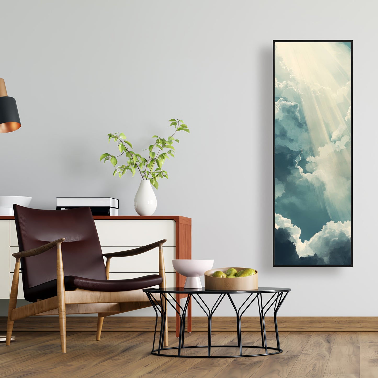 Beam of light - 36"x36" Framed canvas