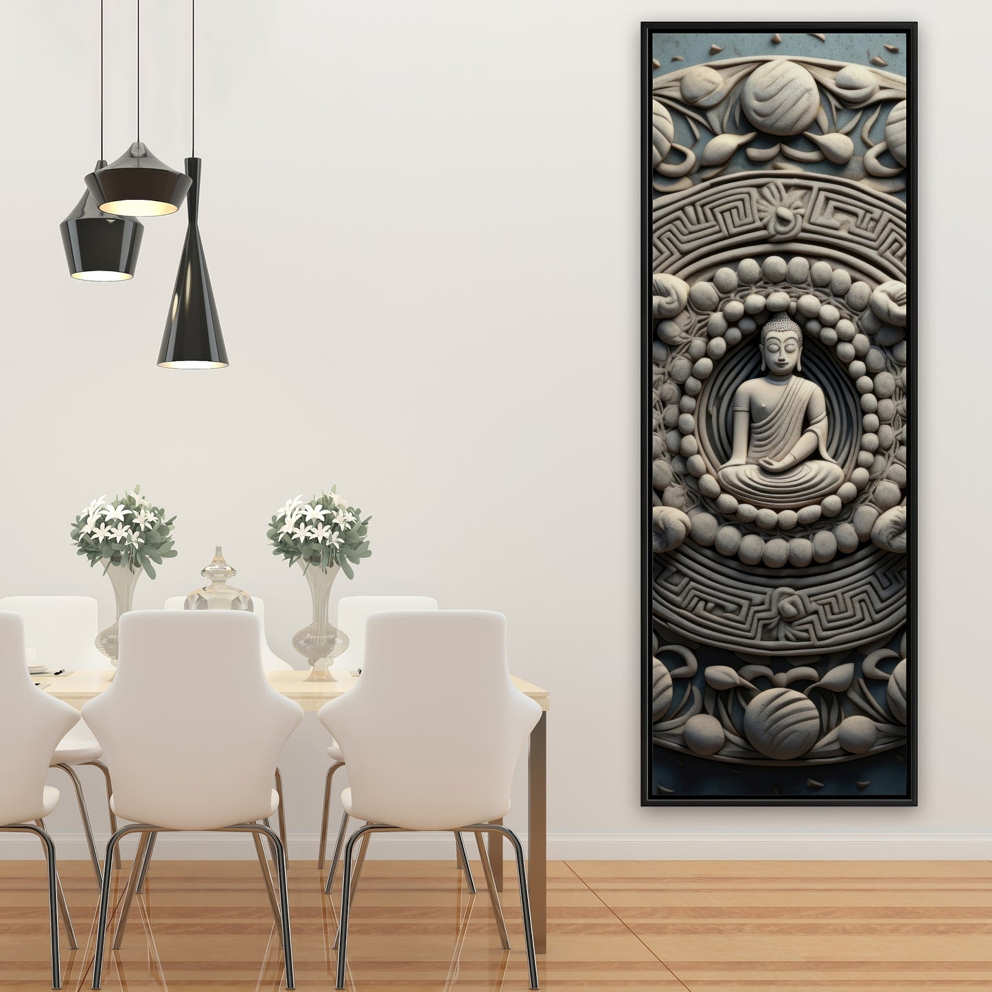 Spiritual peace - 36"x36" Framed canvas