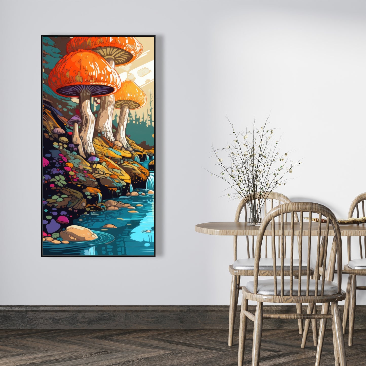 Wisdom inbound - Framed Canvas - Print on demand