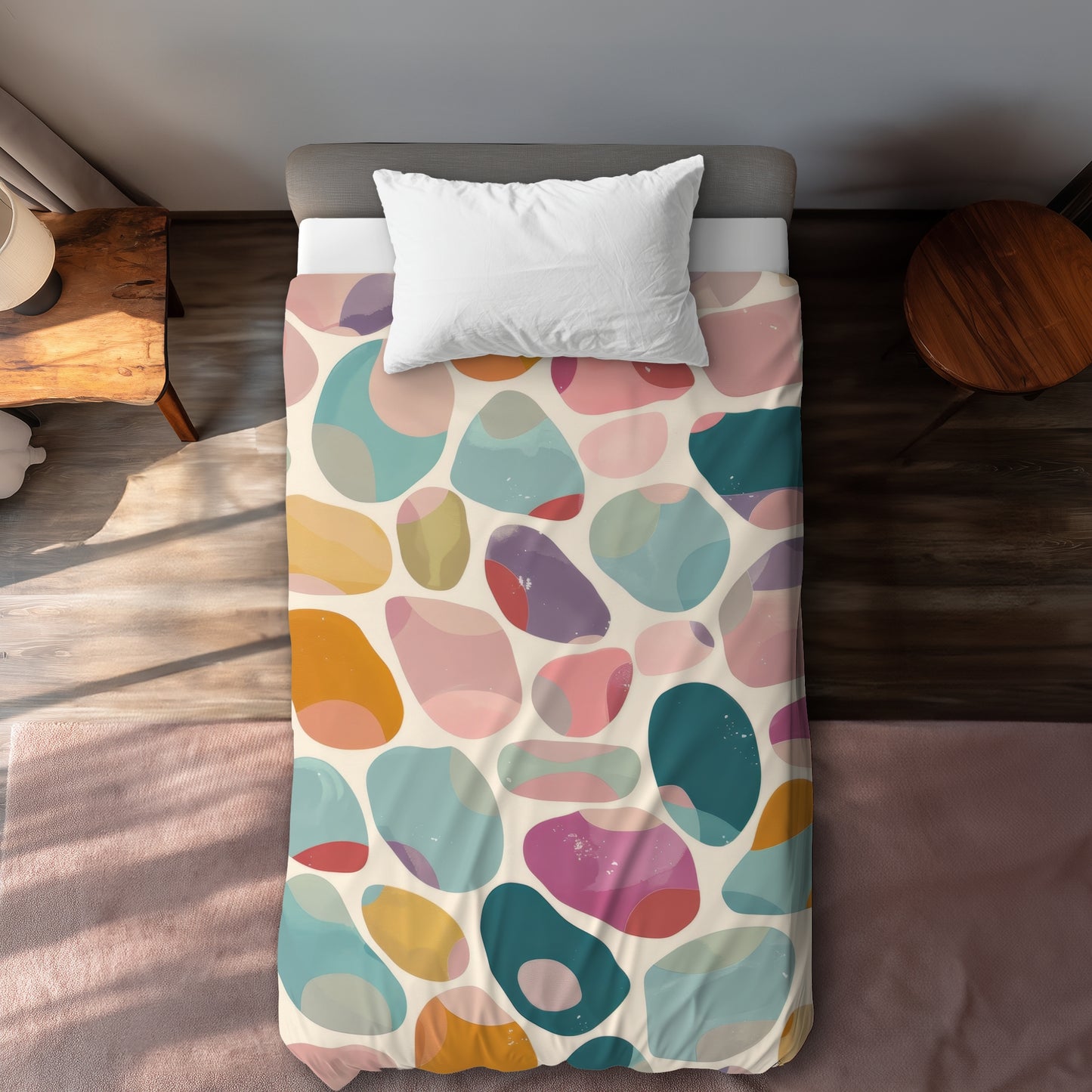 Dots and bops - 88"x88" Duvet Cover