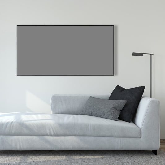 Gris moyen - Toile encadrée 24"x48"