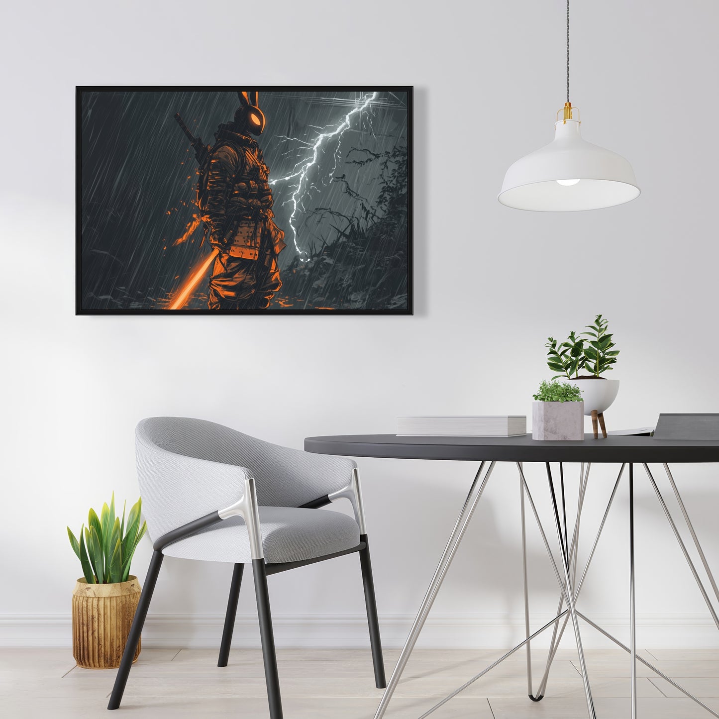 War Machine - Gray Framed Canvas Home Decor | Stylish Art