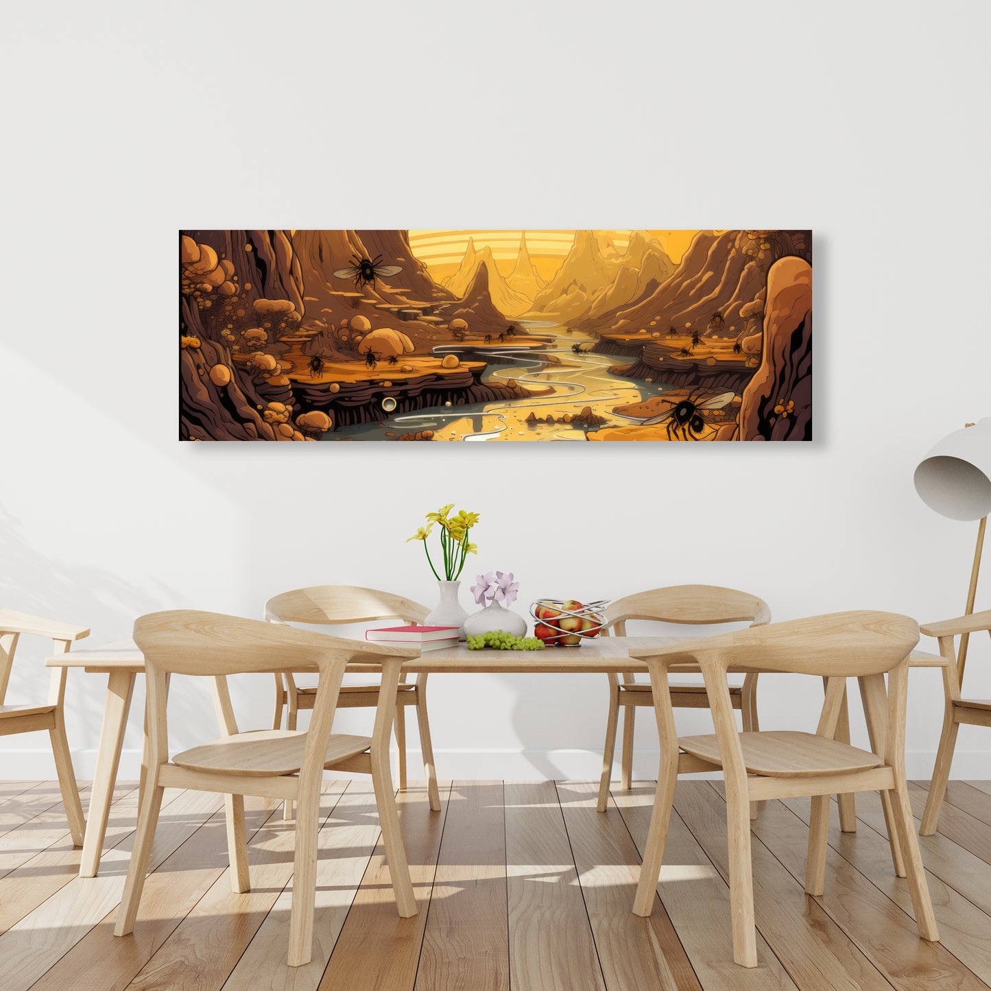 Hive mind - 32"x32" Canvas