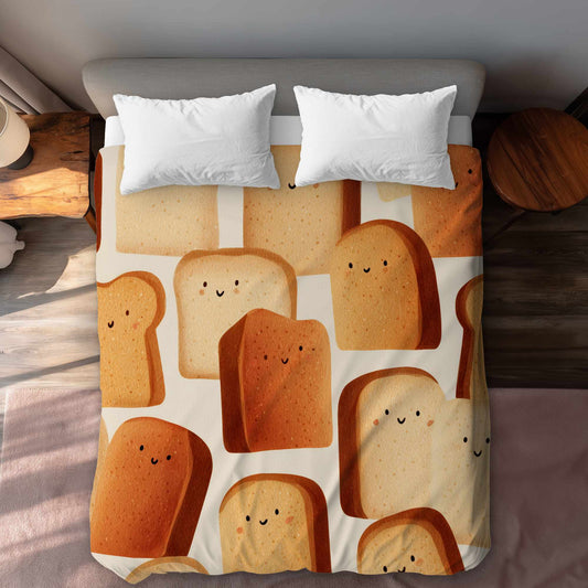 Housse de couette Toasty Smiles | Literie douillette pour la maison