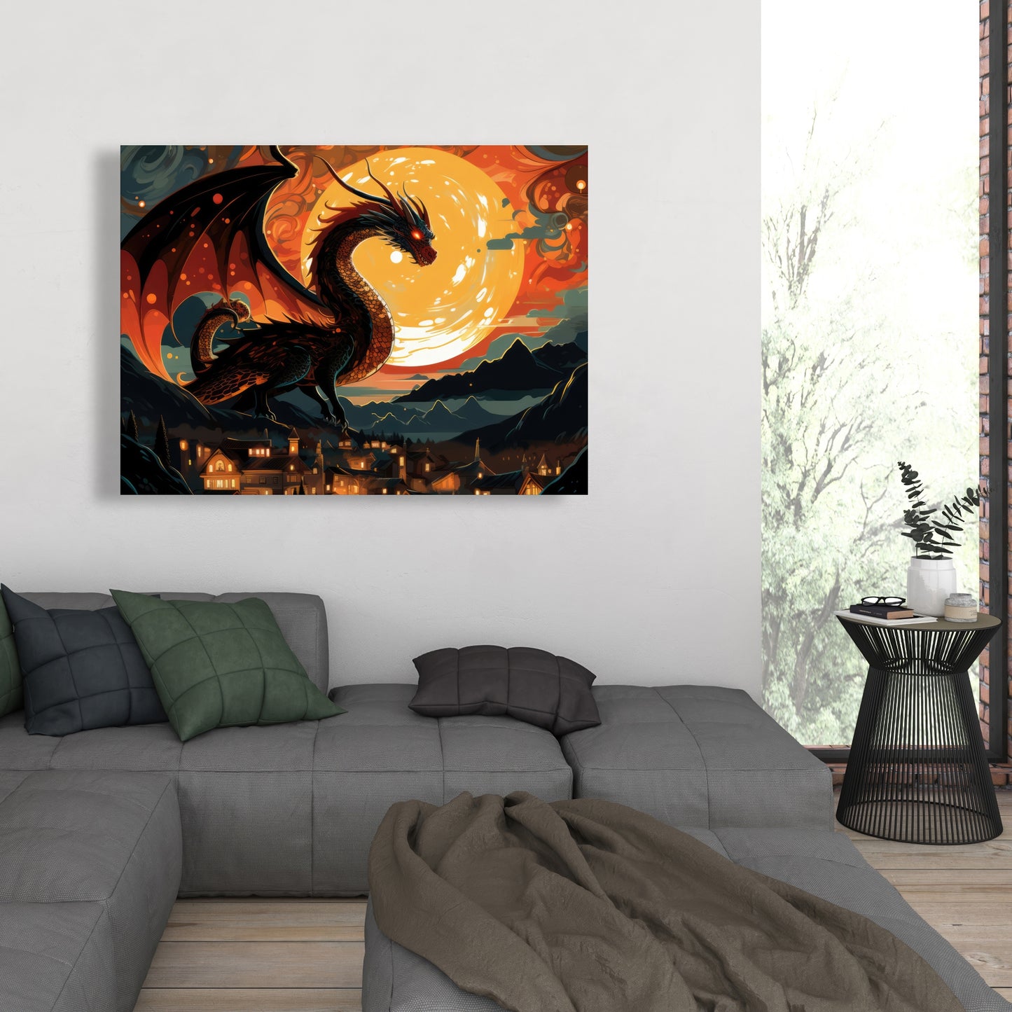 Imminent destruction - 32"x32" Canvas