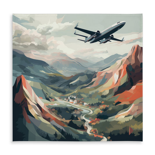 Shallow Flight Orange Indoor/Outdoor Tablecloth | Home Decor