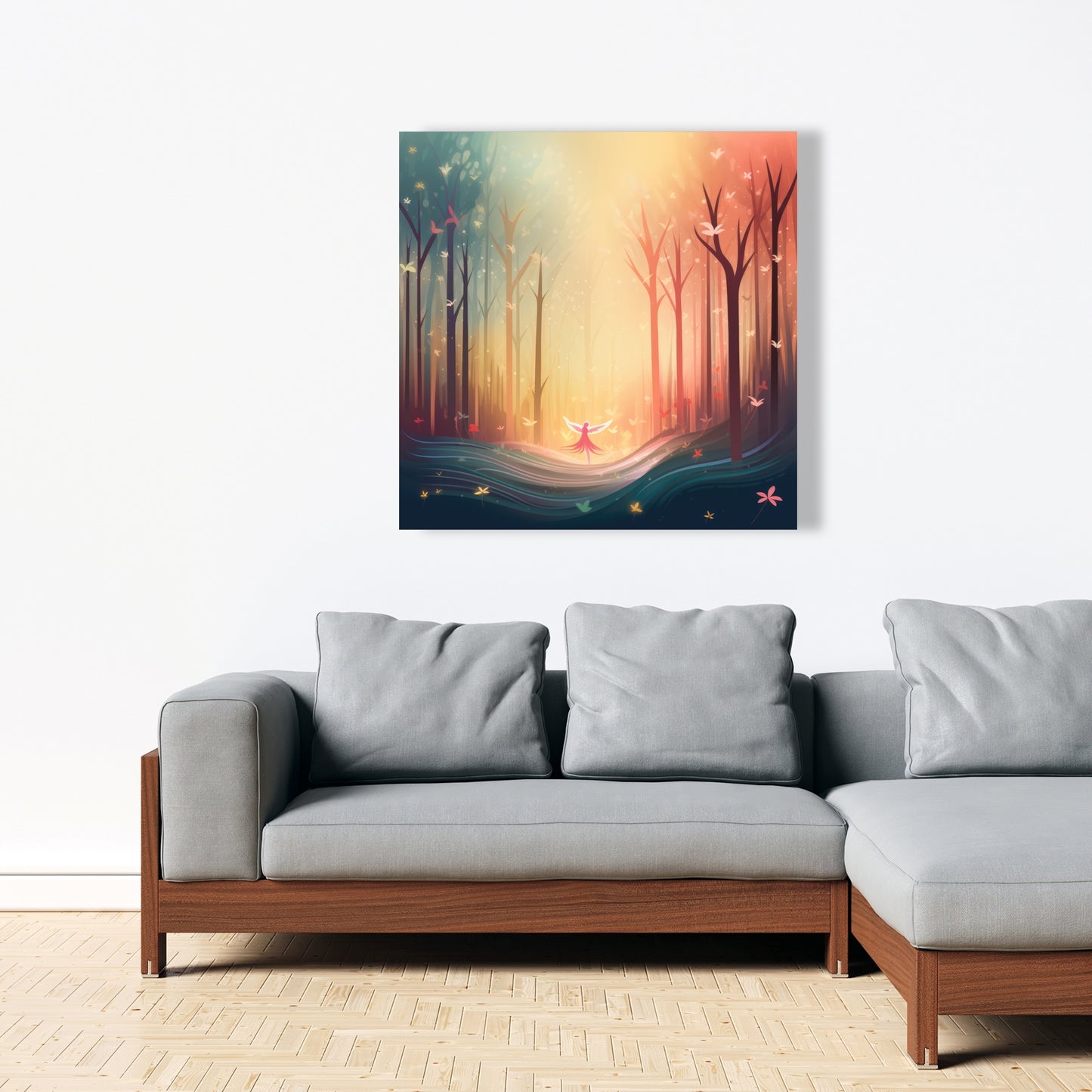 Enchanted Yellow Canvas | Vibrant Home Decor Artwork