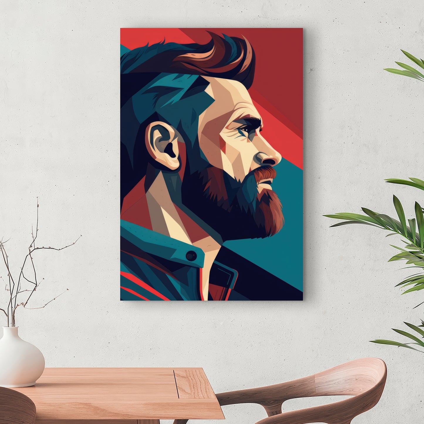 Courageous - Red Canvas Art for Stylish Home Decor