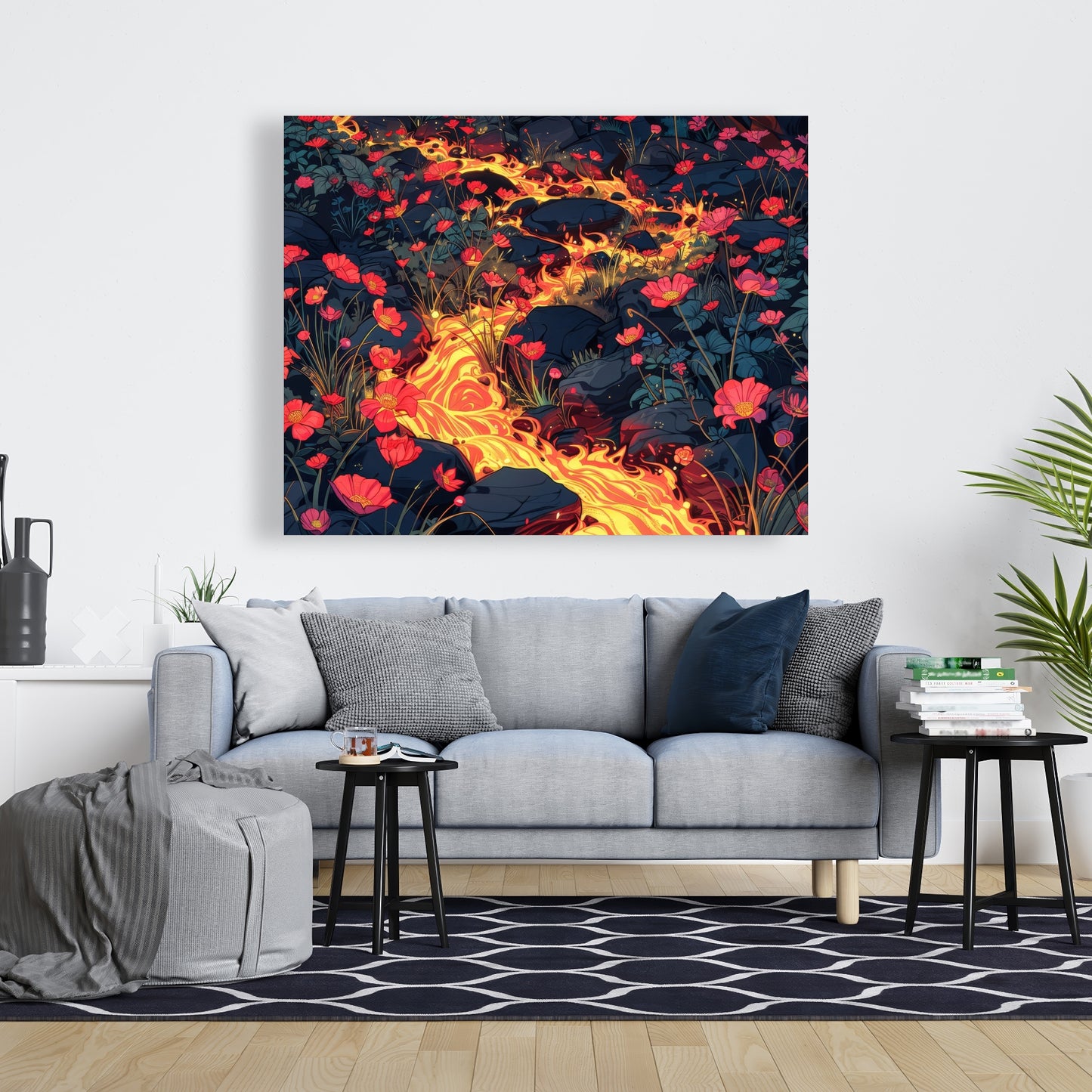 Dodging nature - 32"x32" Canvas