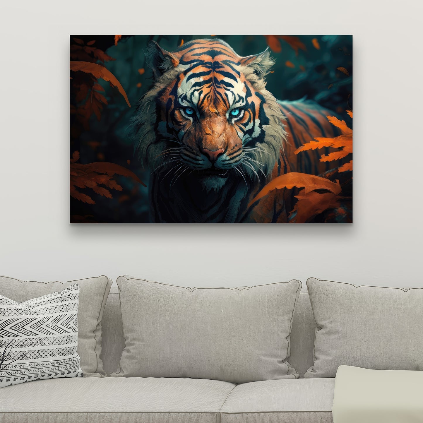 Observed Blue Canvas for Home Decor - Stylish Wall Art