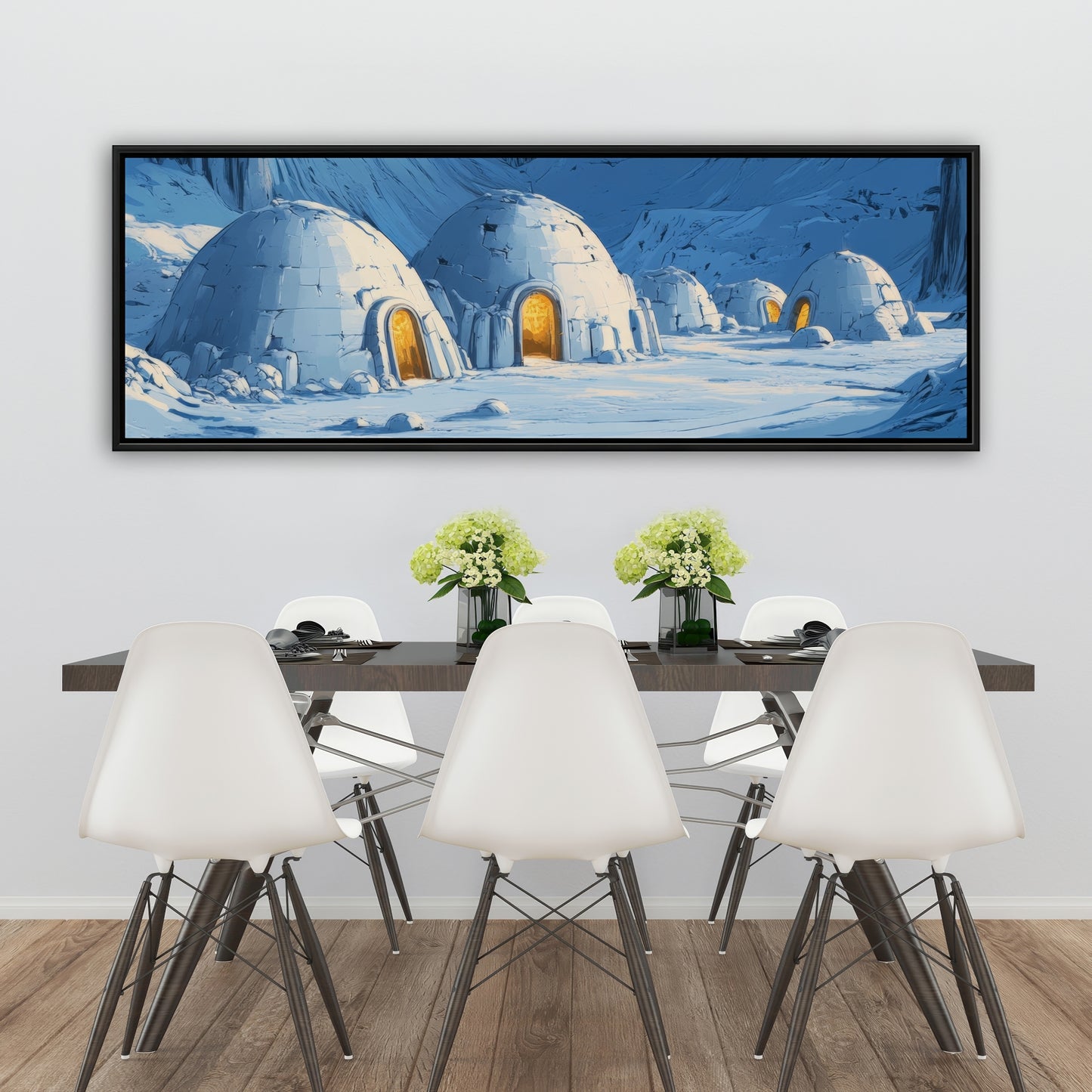 Ice cold - 36"x36" Framed canvas