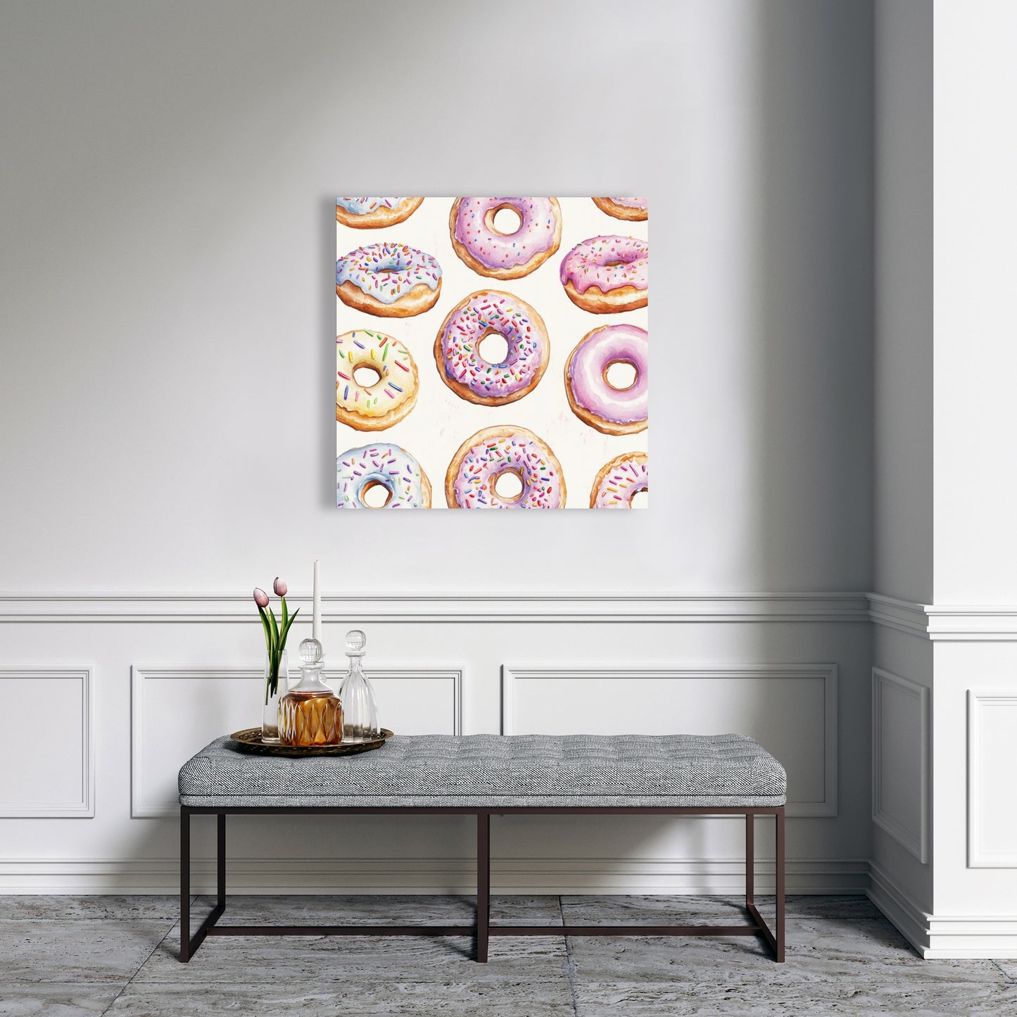 Sugar delights - White Canvas for Stylish Home Decor